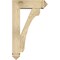 Ekena Millwork Legacy Arts and Crafts Rough Sawn Bracket w/ Offset Brace, Douglas Fir, 6"W x 18"D x 30"H BKT0604X18X30LEC03RDF - alternate 4